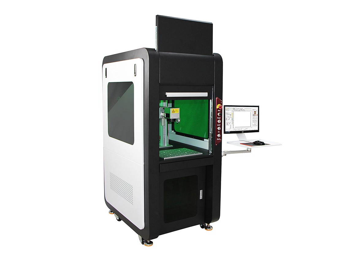 Enclosed Big Cabinet UV Laser Marking Machine